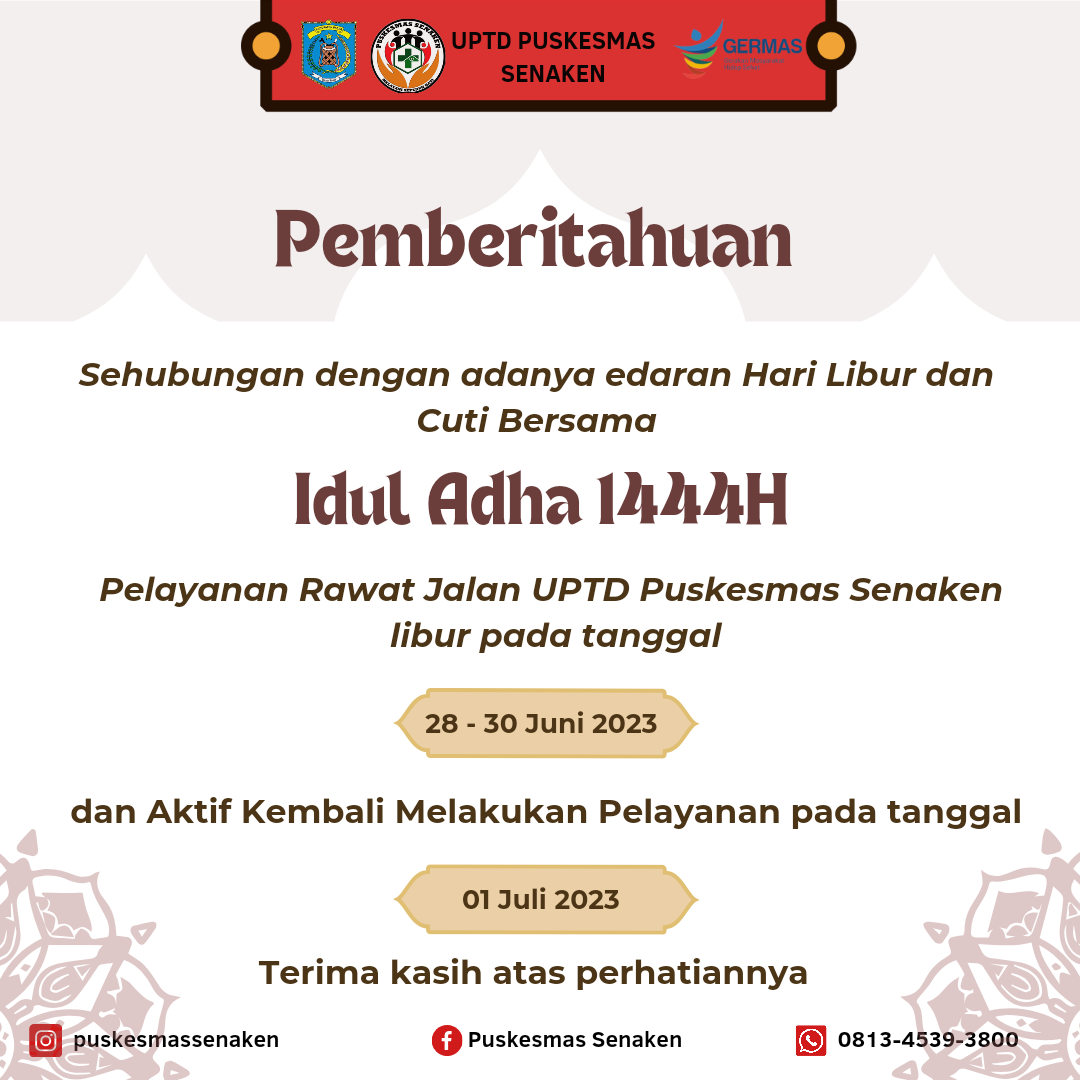 Pengumuman Hari Libur dan Cuti Bersama