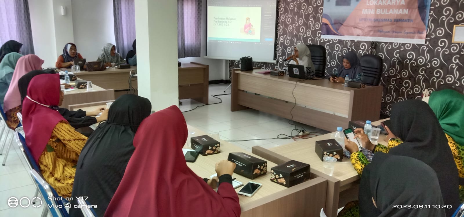 Puskesmas Senaken Gelar Pelatihan Pemantauan Tumbuh Kembang Anak Bagi kader Posyandu dan Guru