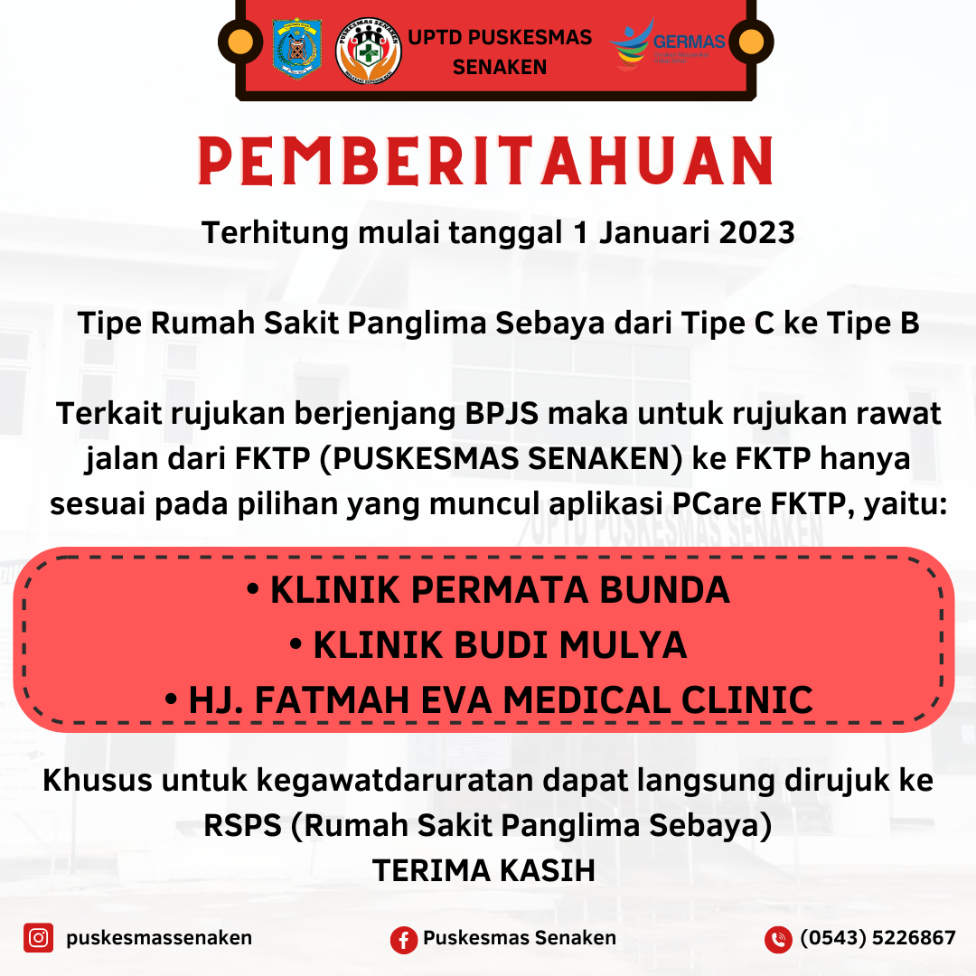 Rujukan BPJS mulai 1 Januari 2023